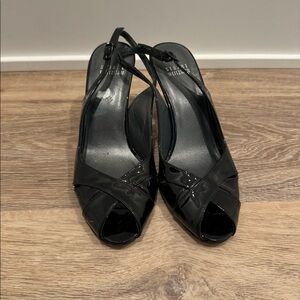 Stuart weitzman patent leather pumps